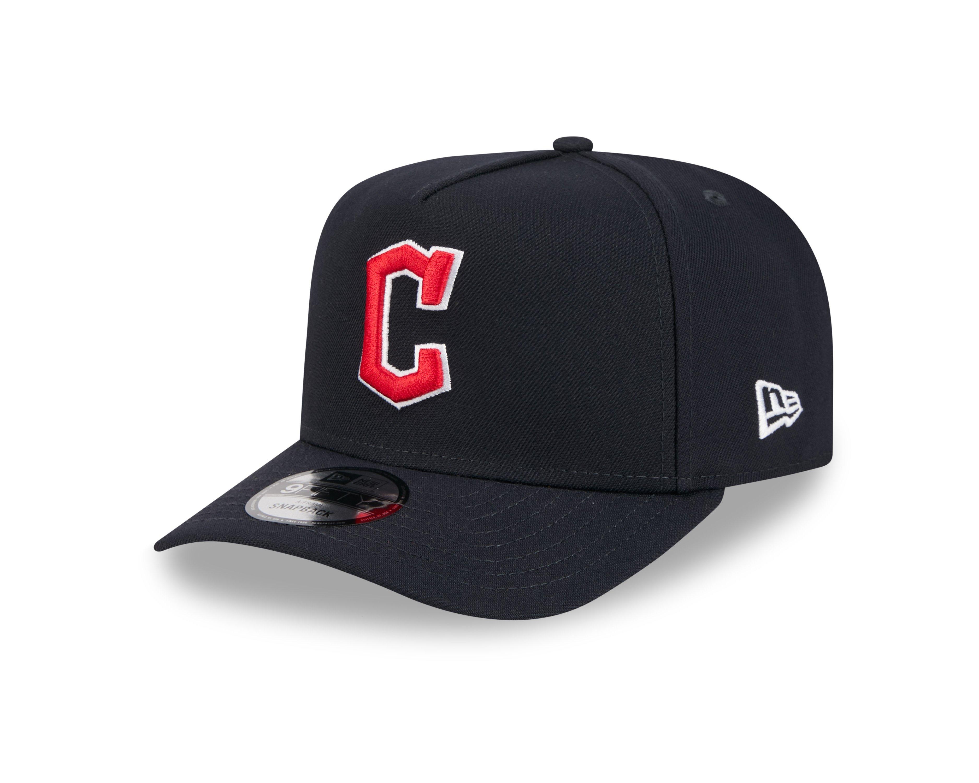 New Era Cleveland Guardians 9FIFTY A-Frame Snapback Hat-Navy - NAVY